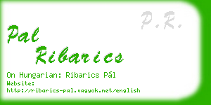 pal ribarics business card